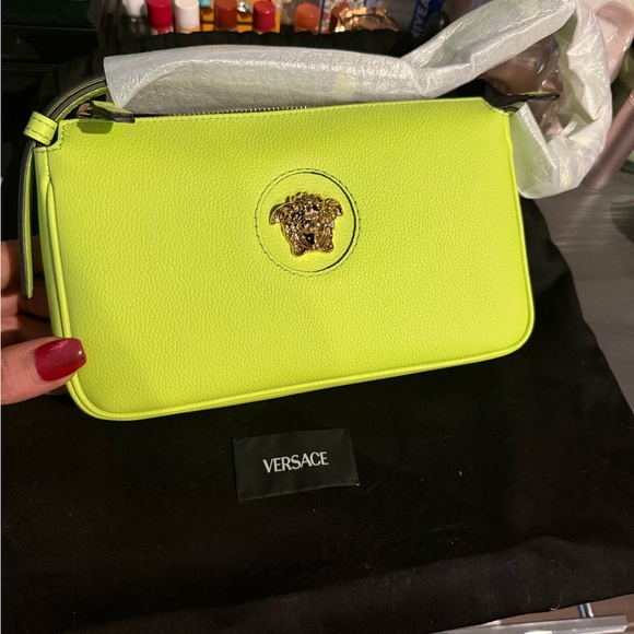Versace Handbags - Versace Lime Green Leather bag